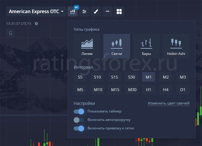Возможности терминала платформы Покет Опшн