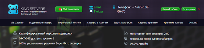 King Servers и его особенности