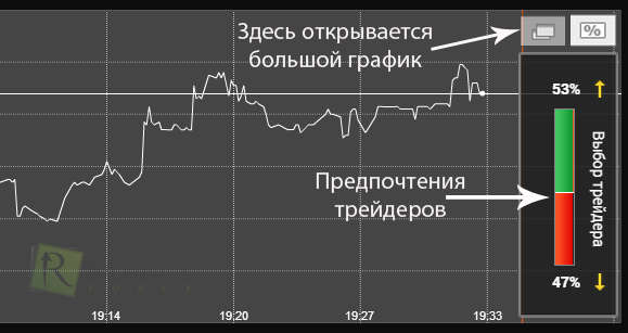 Бинарный рынок - торговый терминал