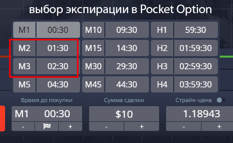 Выбор экспирации для вечерней торговой системы